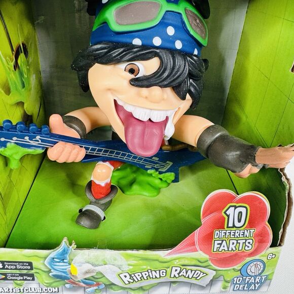 5 for $25| Fartist Club Ripping Randy 10 Different Fart Noises Blue Bandanna - Picture 3 of 8